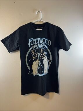 Fleetwood Mac Black Graphic Short Sleeve Tee - Penguins Design